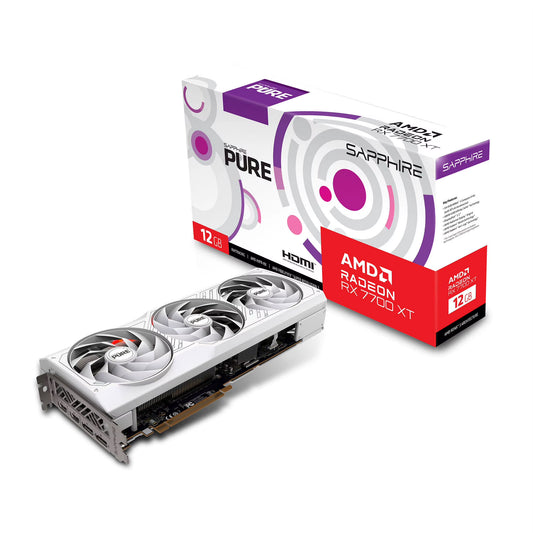 New Sapphire PURE AMD Radeon RX 7700 XT 12GB OC Gaming Graphics Card, High-Performance GPU